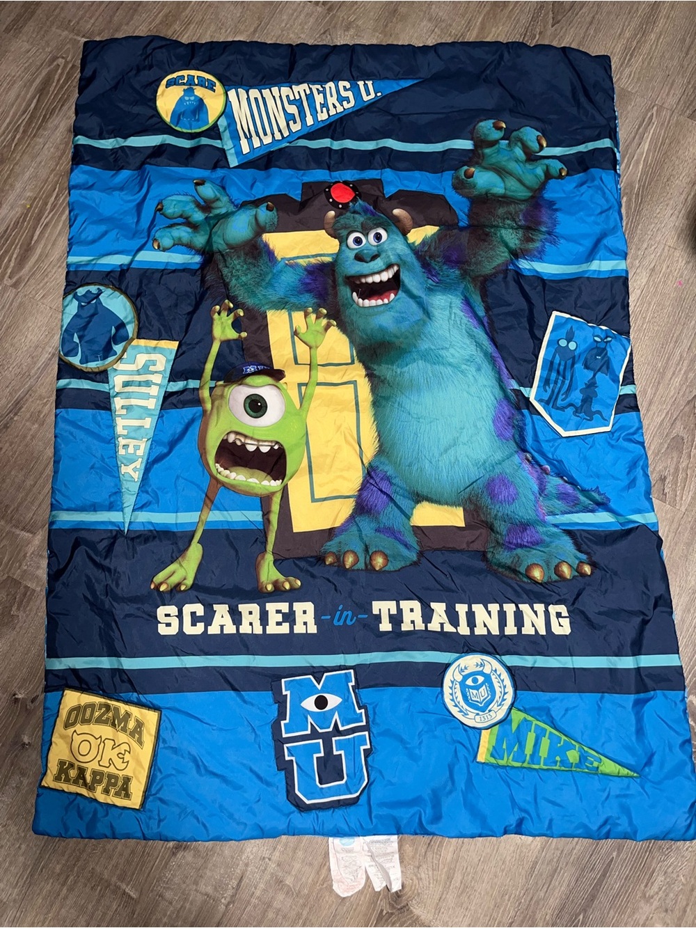 Disney Pixar Monsters University Toddler Blanket 42x57” Sulley Mike Wazowski